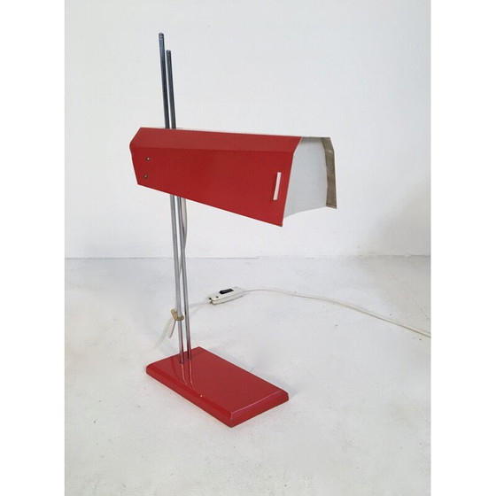 Image 1 of Vintage red desk lamp by Josef Hurka for Lidokov