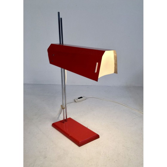 Image 1 of Vintage red desk lamp by Josef Hurka for Lidokov
