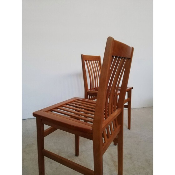 Image 1 of Set of 4 vintage Milano chairs by Aldo Rossi for Molteni, 1987s