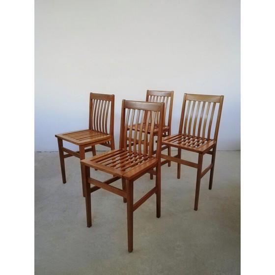 Image 1 of Set of 4 vintage Milano chairs by Aldo Rossi for Molteni, 1987s
