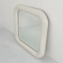 White Delfo Mirror By Sergio Mazza For Artemide, 1960S