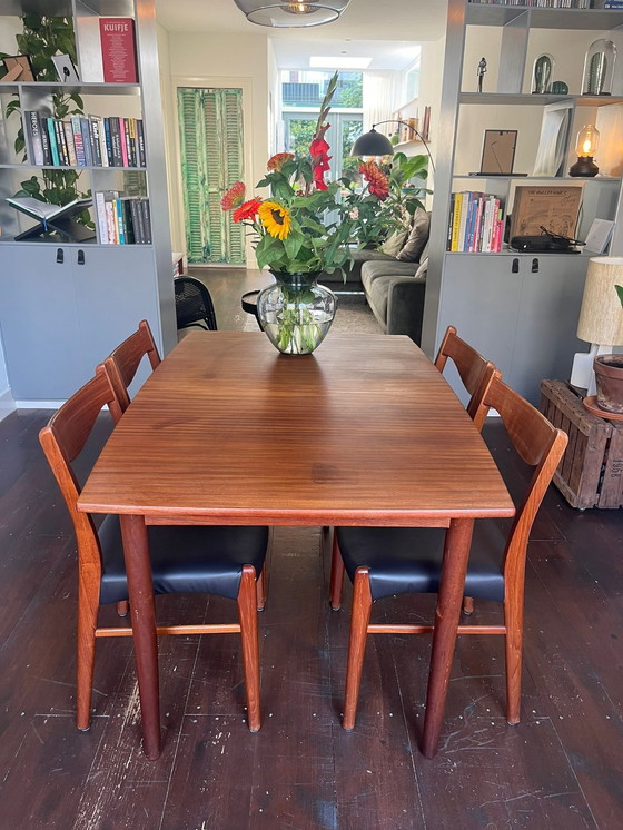 Image 1 of Vintage Extendable Dining Table Teak