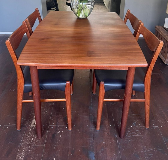 Image 1 of Vintage Extendable Dining Table Teak