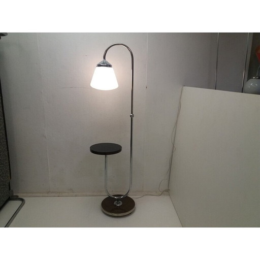 Vintage Funkcionalism floor lamp by Halabala, Czechoslovakia 1930