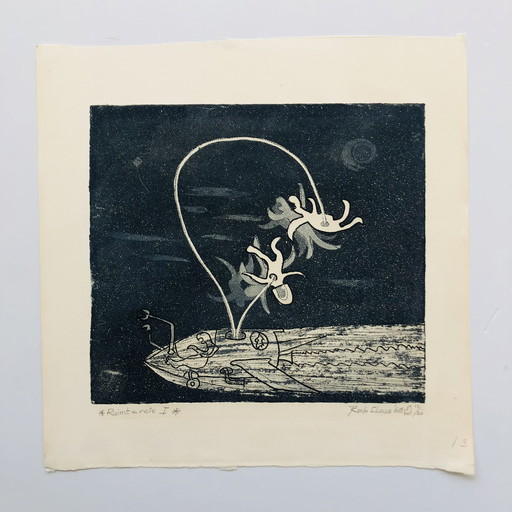 Rob Clous - Etching - Space Travel I