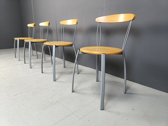 Image 1 of Sedie da pranzo italiane postmoderne vintage, anni '90