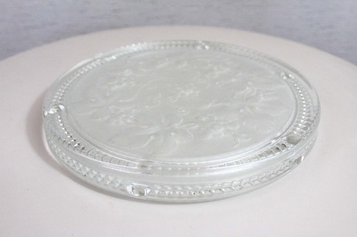 Glass floral tray