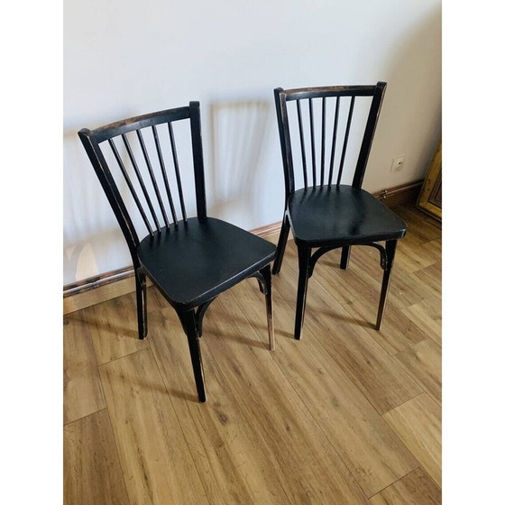 Image 1 of Pair of vintage Baumann chairs model 153