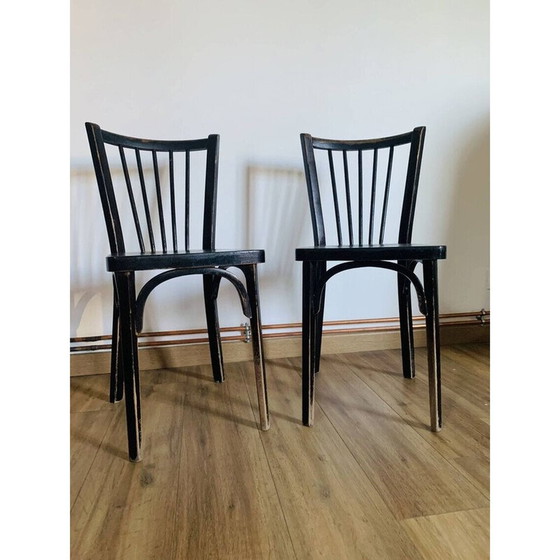 Image 1 of Pair of vintage Baumann chairs model 153
