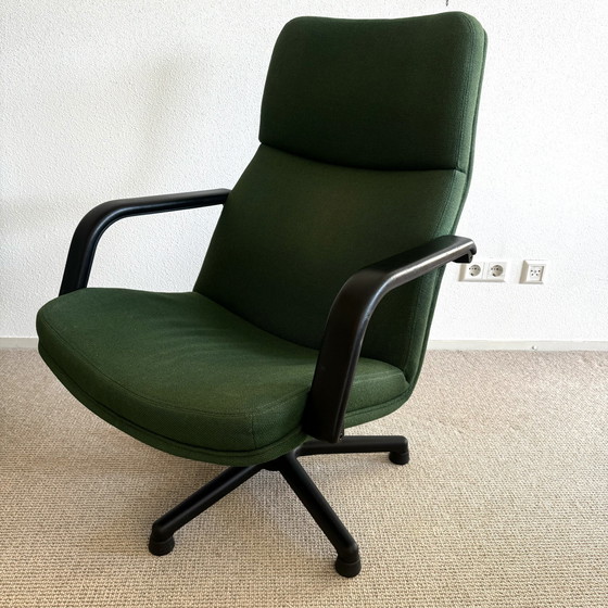 Image 1 of 2x Artifort Armchairs P154 In Fabric Hallingdal 2004