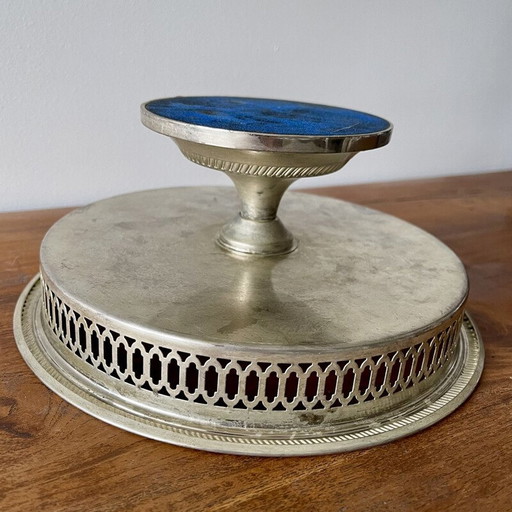 Vintage silver-plated fruit bowl
