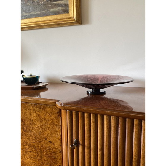Image 1 of Vintage purple glass bowl by Charles Schneider, France 1930