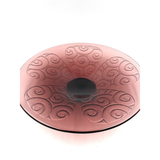 Image 1 of Vintage purple glass bowl by Charles Schneider, France 1930