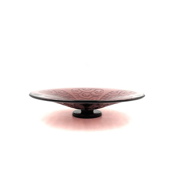 Image 1 of Vintage purple glass bowl by Charles Schneider, France 1930
