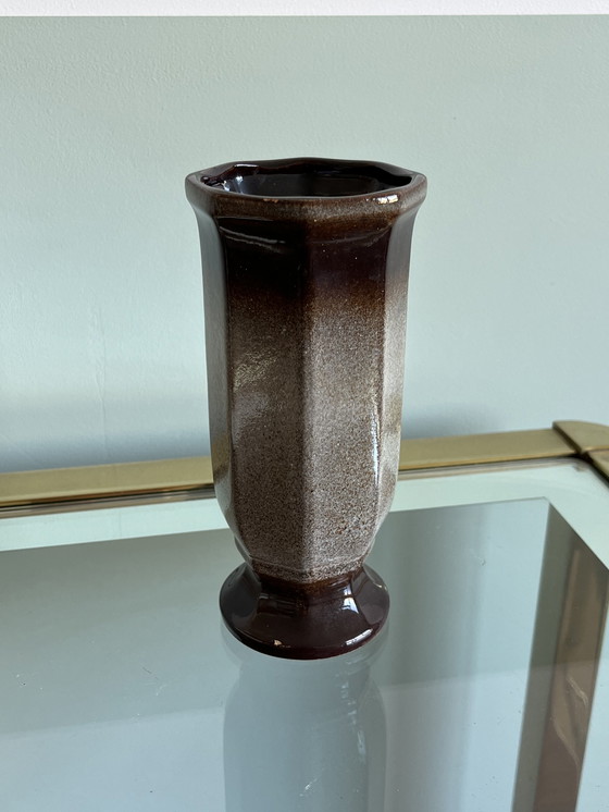 Image 1 of West Germany Vase Brown Vintage