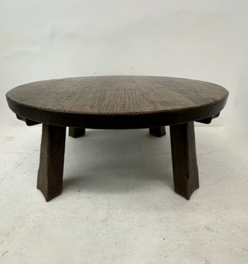 Brutalist solid wooden Coffee table , 1970’s