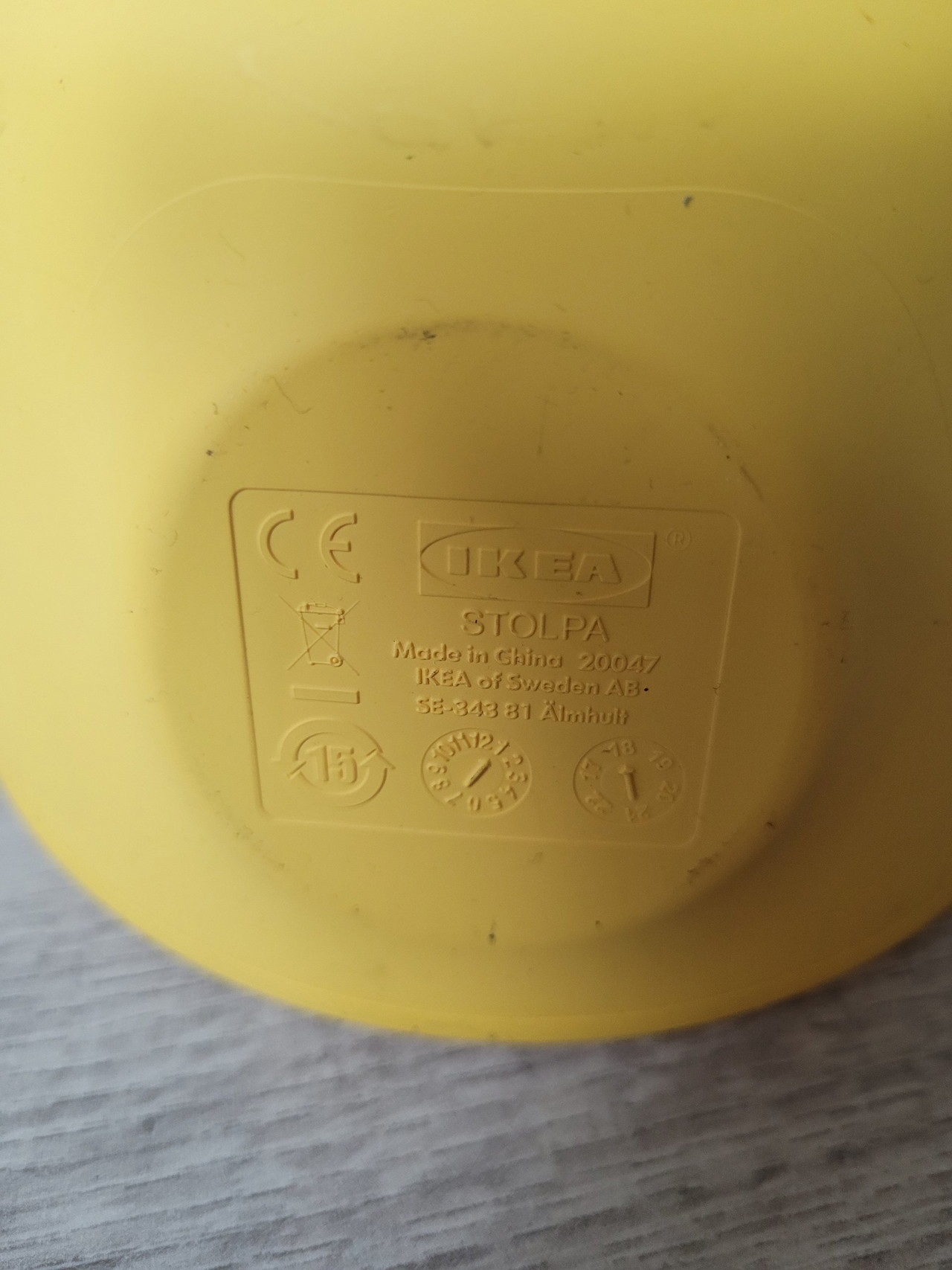 Vintage Ikea Stolpa Yellow Table Clock By Henrik Preutz | €25