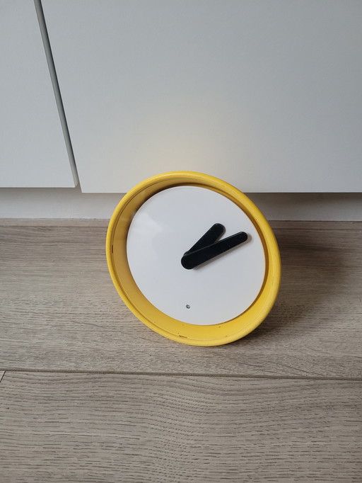 Vintage Ikea Stolpa Yellow Table Clock By Henrik Preutz