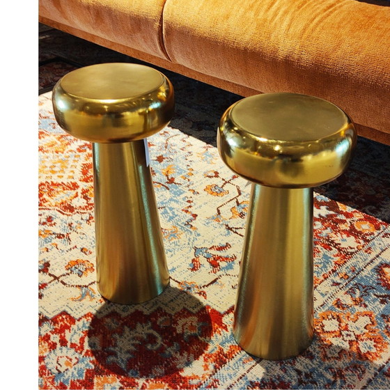 Image 1 of Gold Side Tables