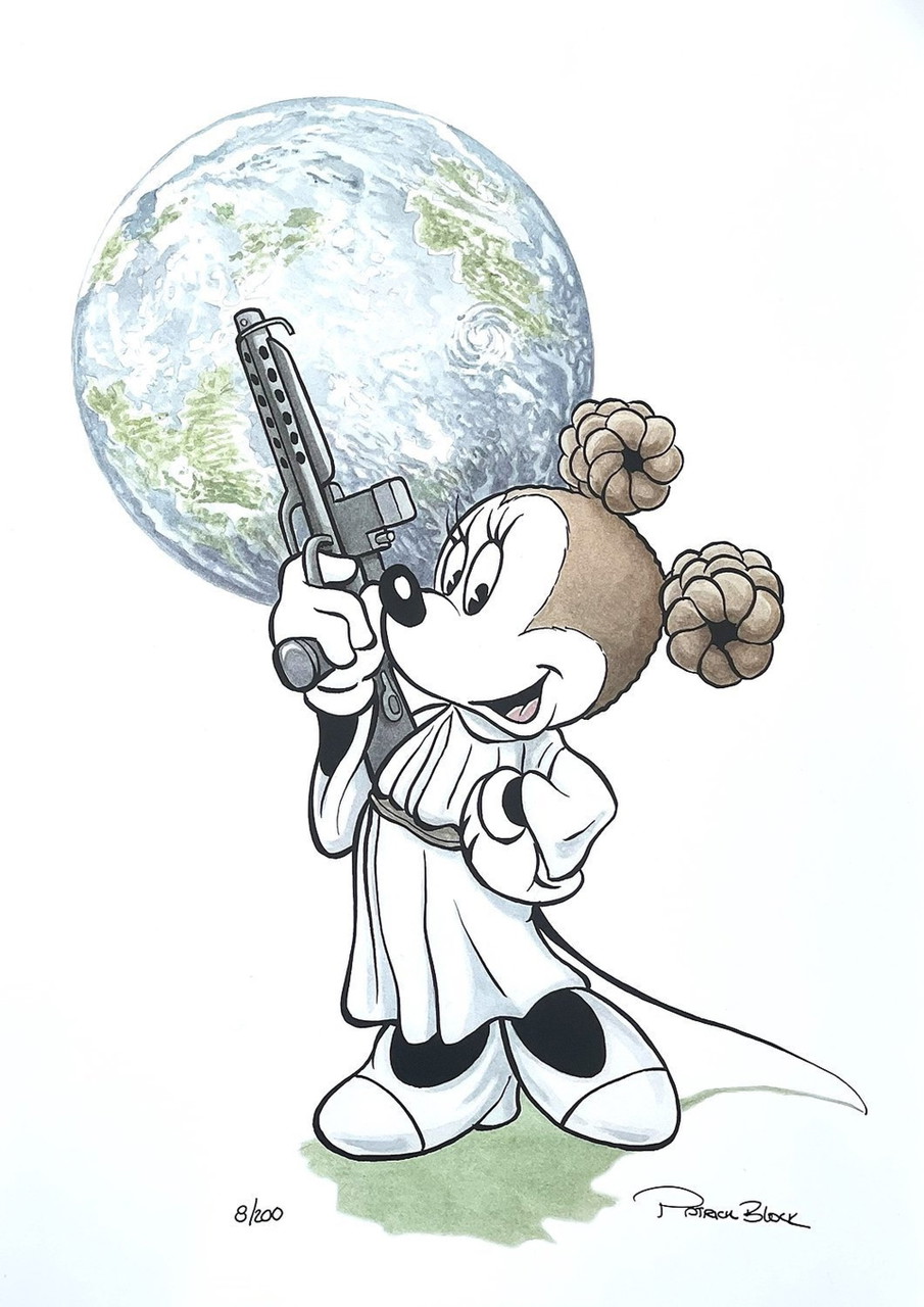 Disney Star Wars Print 'Minnie Leia', Signed And Numbered | €70