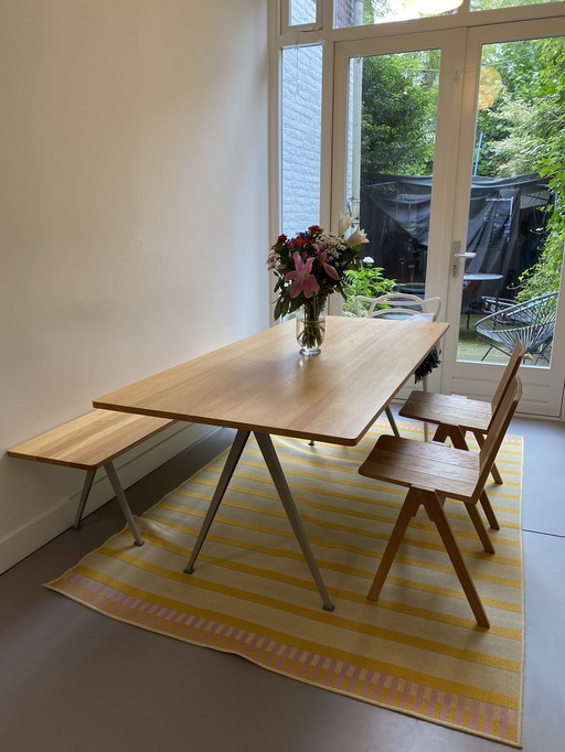 Hay Pyramid 190 cm Table and Bench