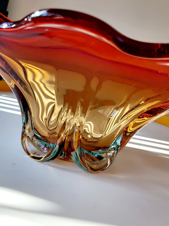 Image 1 of murano centerpiece somerso technique, 1970s