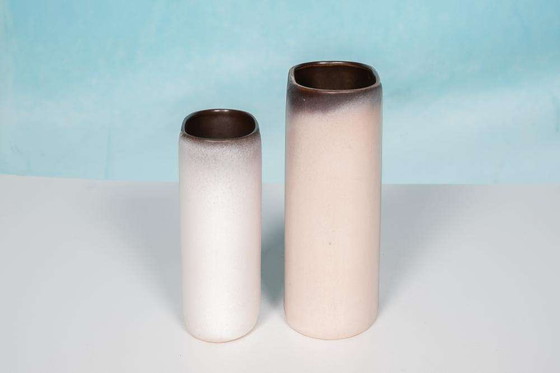 Image 1 of VEB Haldensleben Vases Set, 1960s East German Pottery