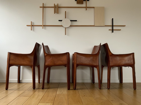 Image 1 of 4x Cassina Cab 413 chairs