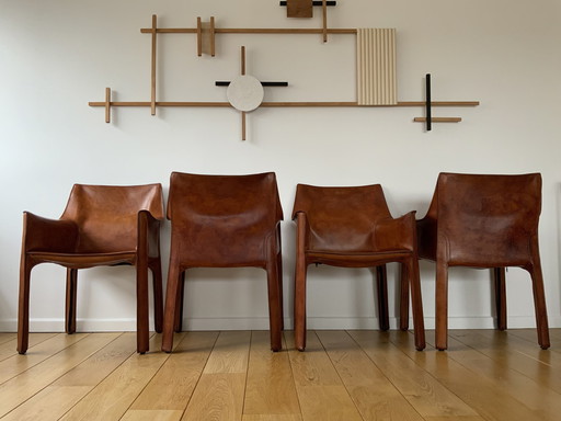 4x Cassina Cab 413 chairs