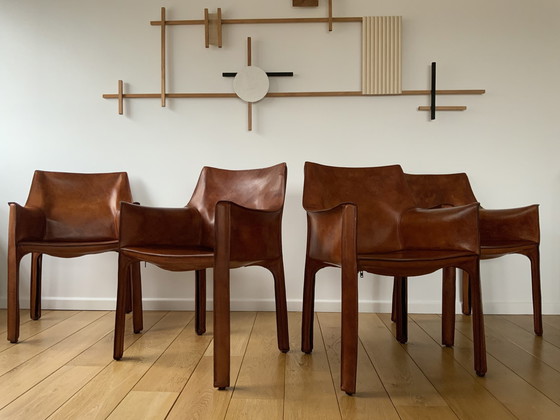 Image 1 of 4x Cassina Cab 413 chairs