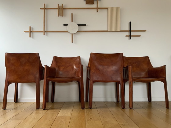 Image 1 of 4x Cassina Cab 413 chairs