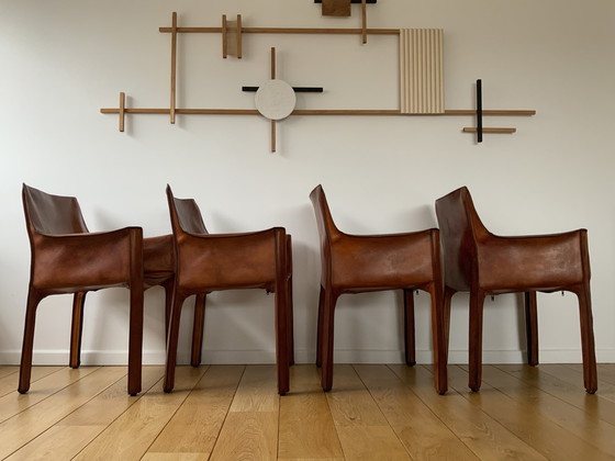 Image 1 of 4x Cassina Cab 413 chairs