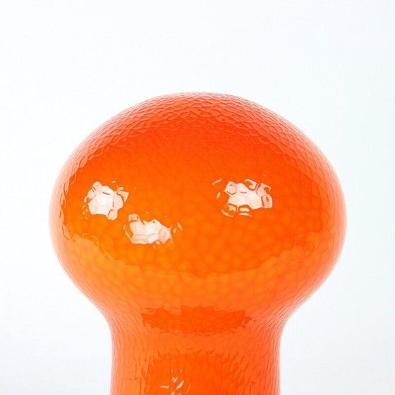 Image 1 of Mid century table lamp in orange opaline glass by Stefan Tabery for Opp Jihlava, 1960s