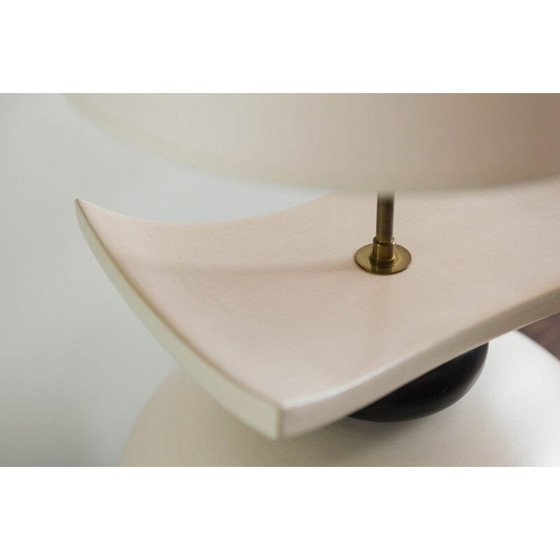 Image 1 of Vintage ceramic lamp with pebble, 1970