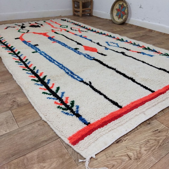 Image 1 of Moroccan Berber Carpet Made of Natural Wool - Marokkaans Berber Tapijt Van Natuurlijke Wol