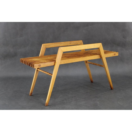 Image 1 of Portavasi vintage in faggio, Cecoslovacchia, anni &#39;70