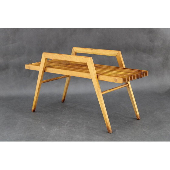 Image 1 of Portavasi vintage in faggio, Cecoslovacchia, anni &#39;70