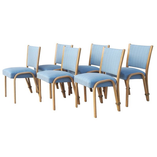Set of 6 vintage chairs by Steiner Bowwood, 1948