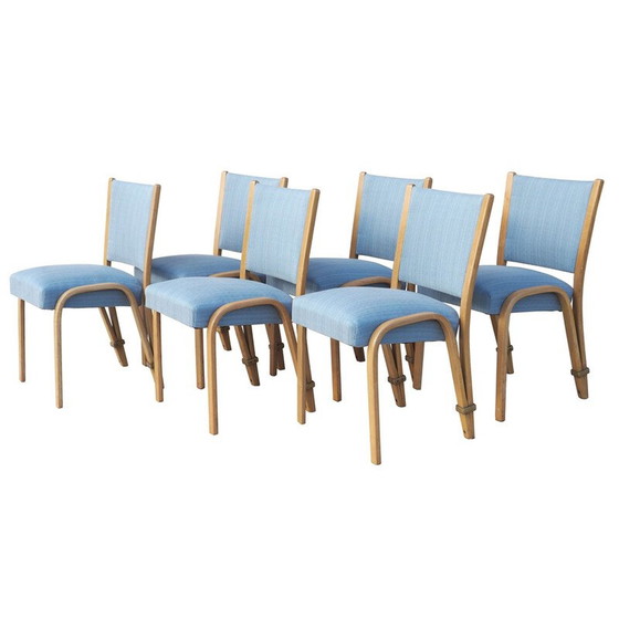 Image 1 of Set of 6 vintage chairs by Steiner Bowwood, 1948