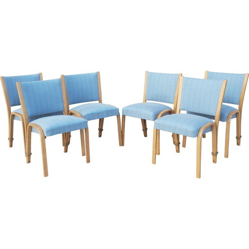 Set of 6 vintage chairs by Steiner Bowwood, 1948