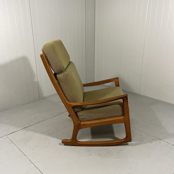 Image 1 of Ole Wanscher Rocking Chair Senator With High Back 1960'S