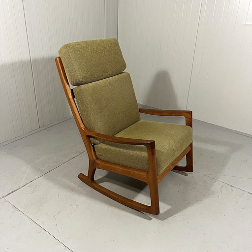 Ole Wanscher Rocking Chair Senator With High Back 1960'S