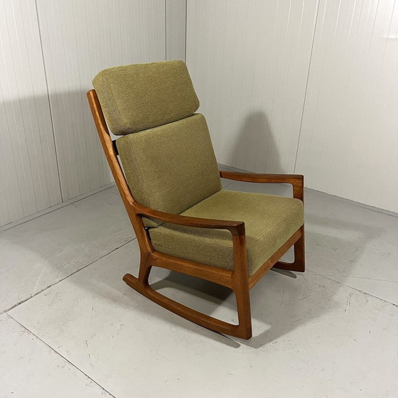 Image 1 of Ole Wanscher Rocking Chair Senator With High Back 1960'S