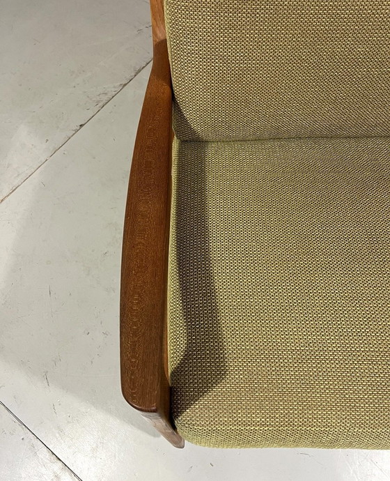 Image 1 of Ole Wanscher Rocking Chair Senator With High Back 1960'S