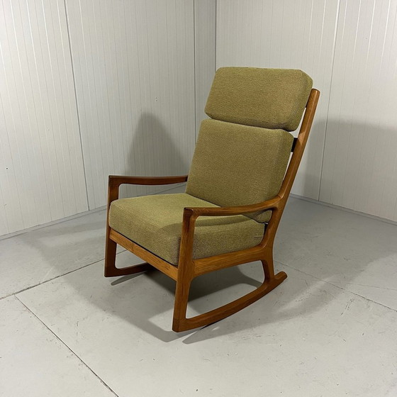 Image 1 of Ole Wanscher Rocking Chair Senator With High Back 1960'S