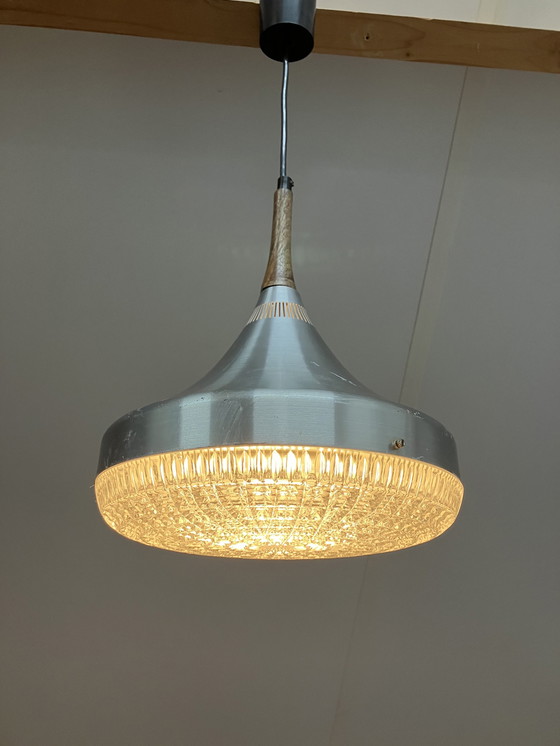 Image 1 of Vintage drop-shaped space age style pendant lamp