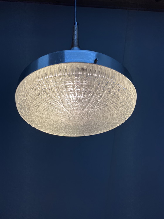 Image 1 of Vintage drop-shaped space age style pendant lamp