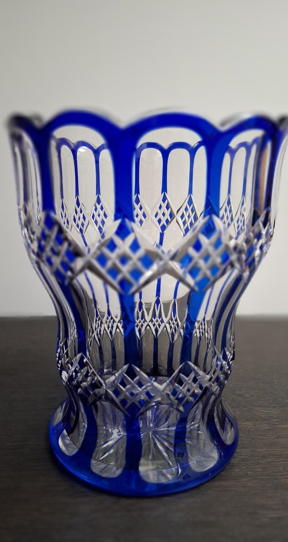 Image 1 of Vintage Hand-Cut Crystal Glass