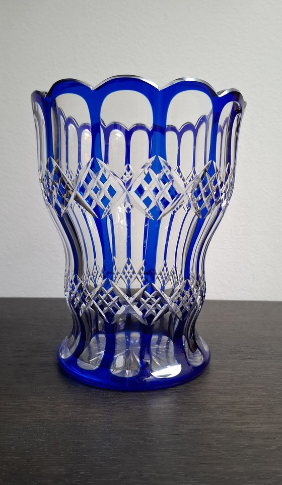 Image 1 of Vintage Hand-Cut Crystal Glass