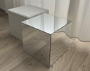 Design Bijzettafel Spiegel Kubus